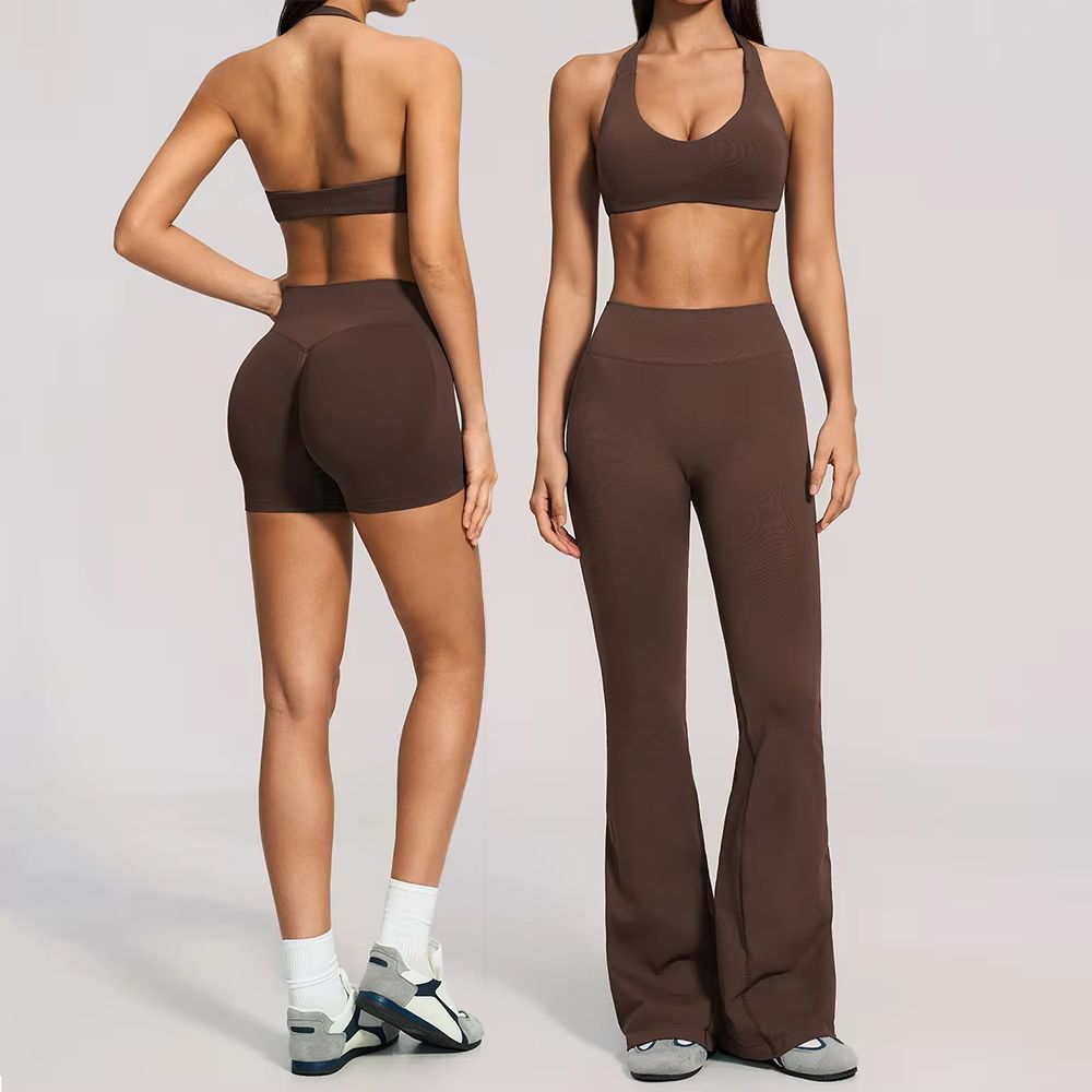 Pilates In Yoga Pants - Pakaian Yoga Wanita 2 Potong Tanpa