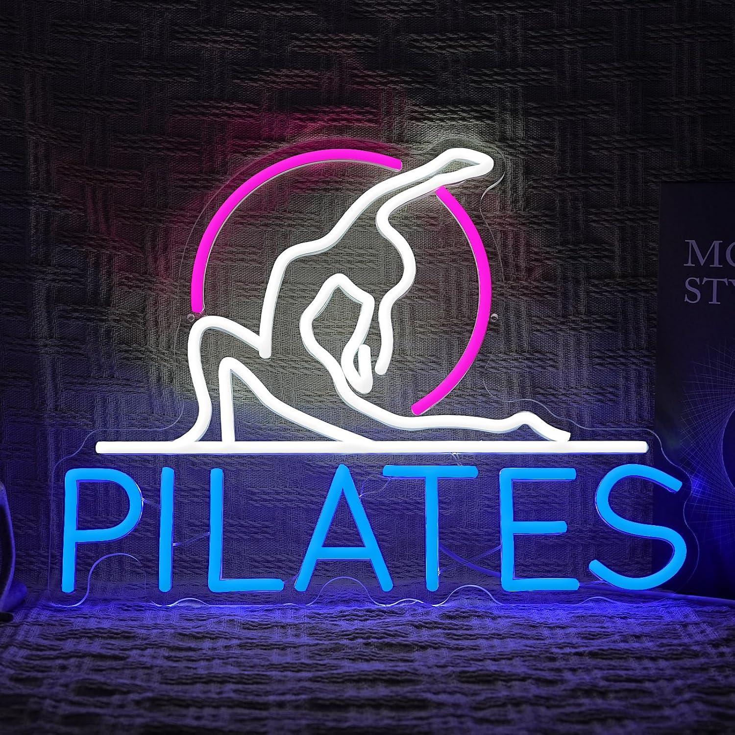 Pilates Yoga Room - Lampu Neon Yoga Pilates LED yang