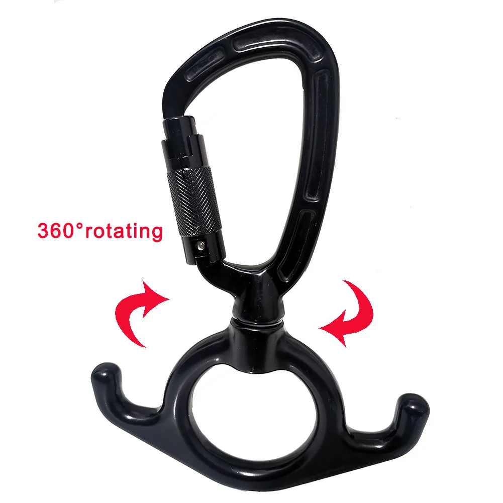 Aerial Silk Hammock - Gambar 8 Carabiner Swivel 3 in
