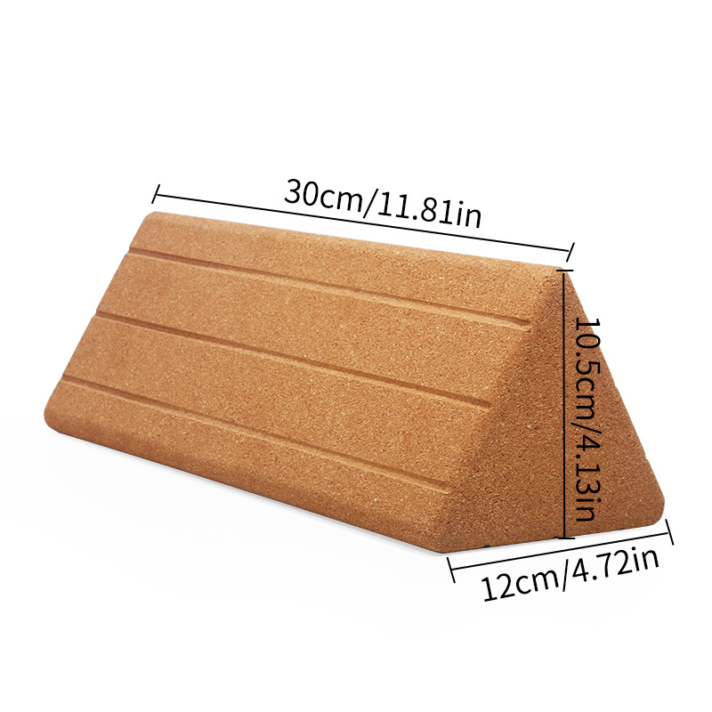Yoga Block Cork - Blok Yoga Segitiga Berdensitas Tinggi -