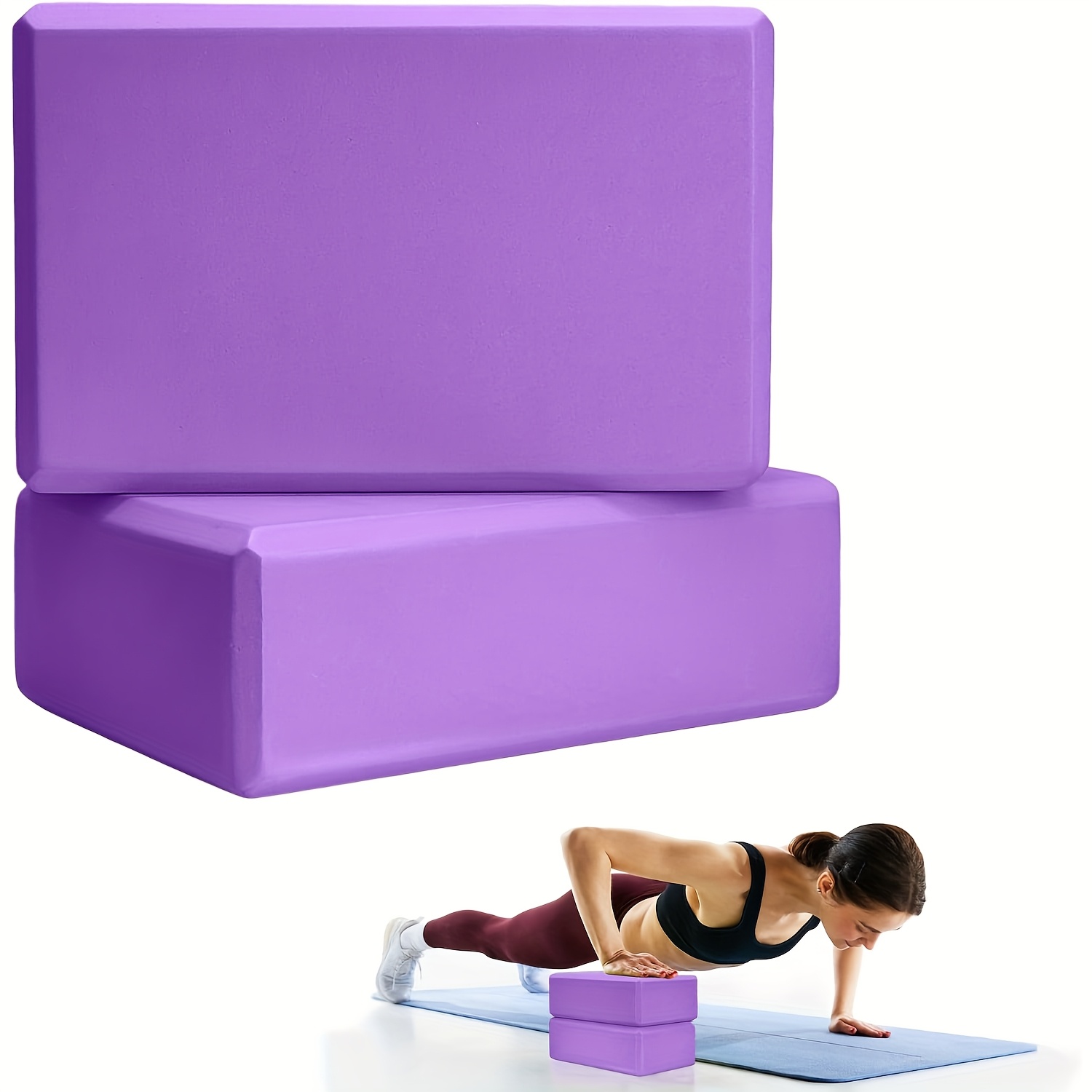 1/2 Buah Bata Busa Gym Peralat - Yoga Block Cork ulasan dan harga