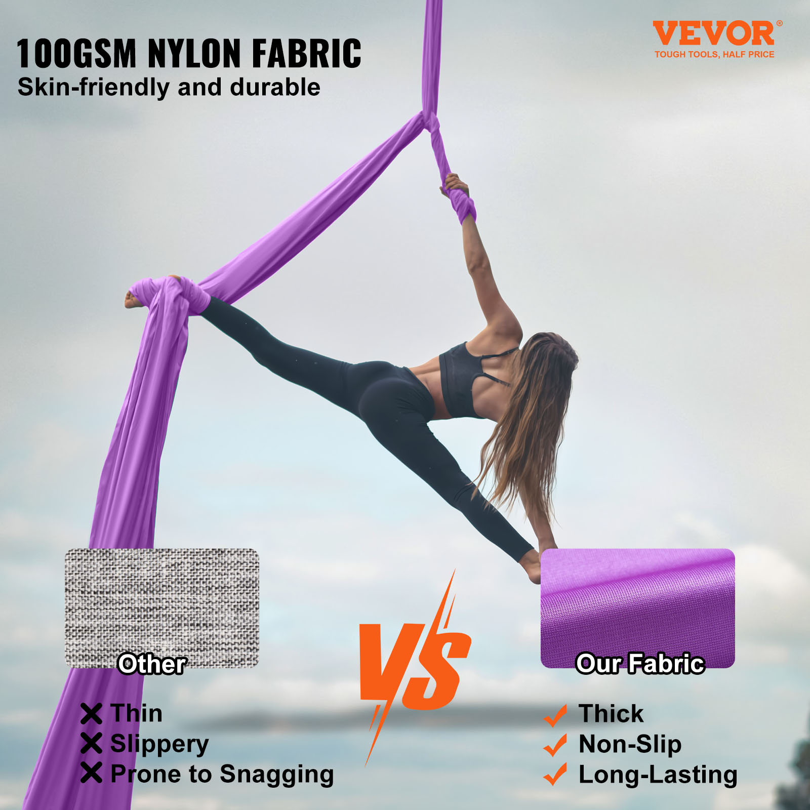 8.7/11Yards Hammock Yoga Udara - Aerial Silk Hammock ulasan dan harga