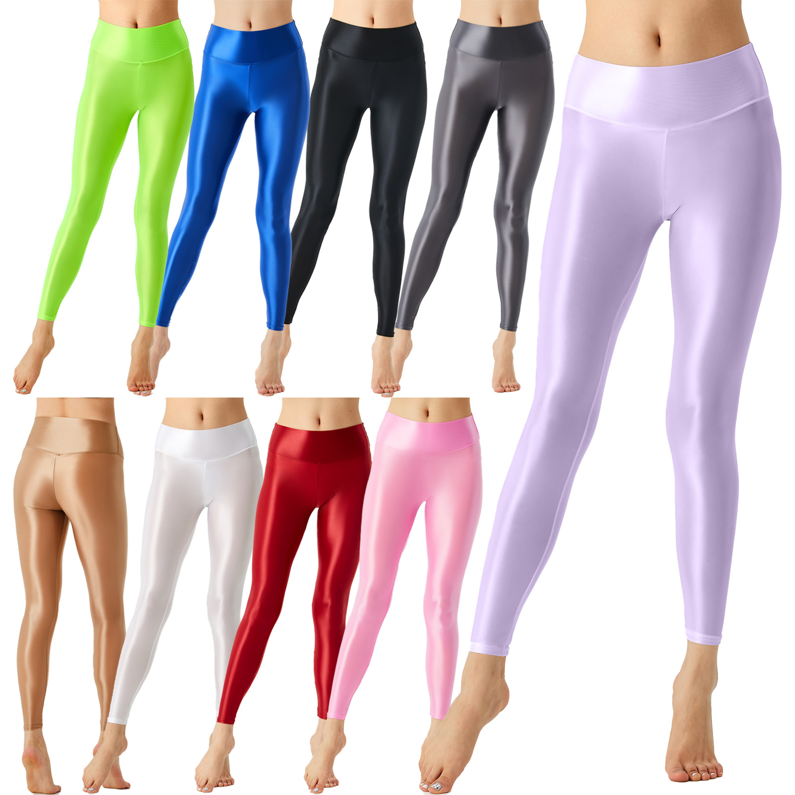 Legging balet wanita mengkilap - Pilates In Yoga Pants ulasan dan harga