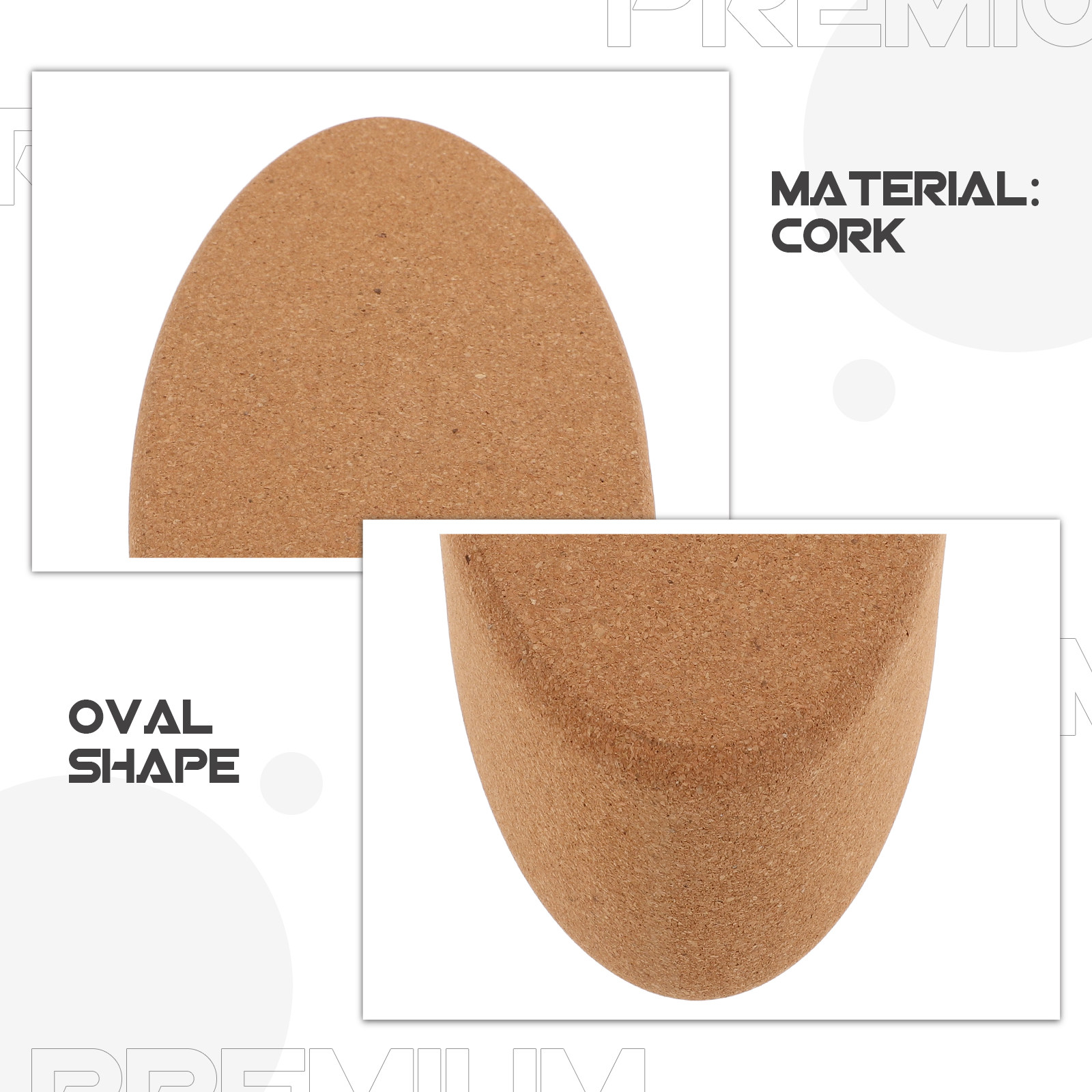 Blok Yoga Oval Cork Premium Ba - Yoga Block Cork ulasan dan harga