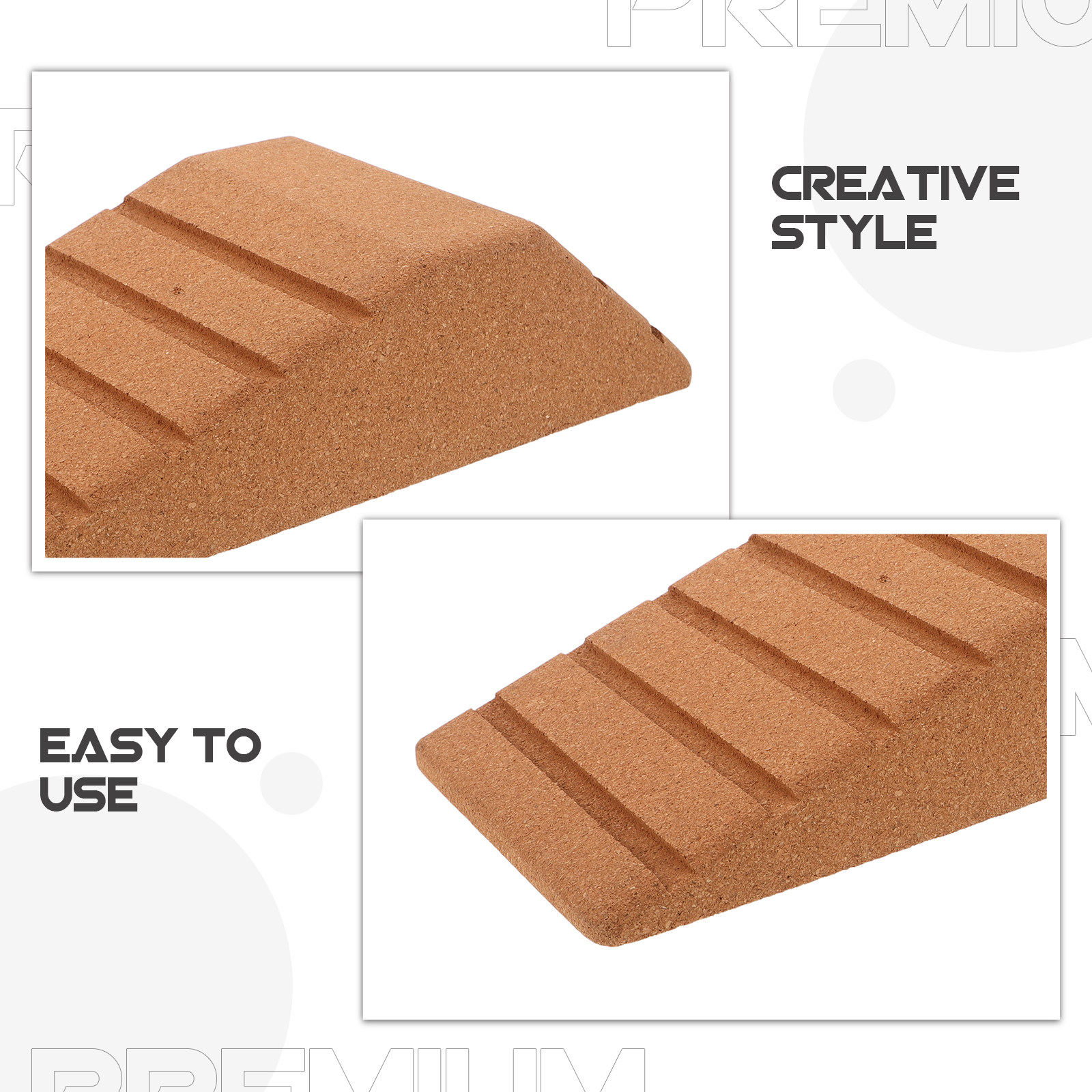 Blok Yoga Trapesium Cork Kepad - Yoga Block Cork ulasan dan harga