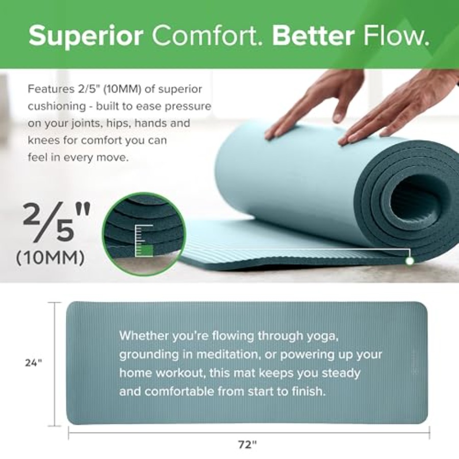 Matras Yoga Tebal, Matras Olah - Pilates Yoga Joint ulasan dan harga