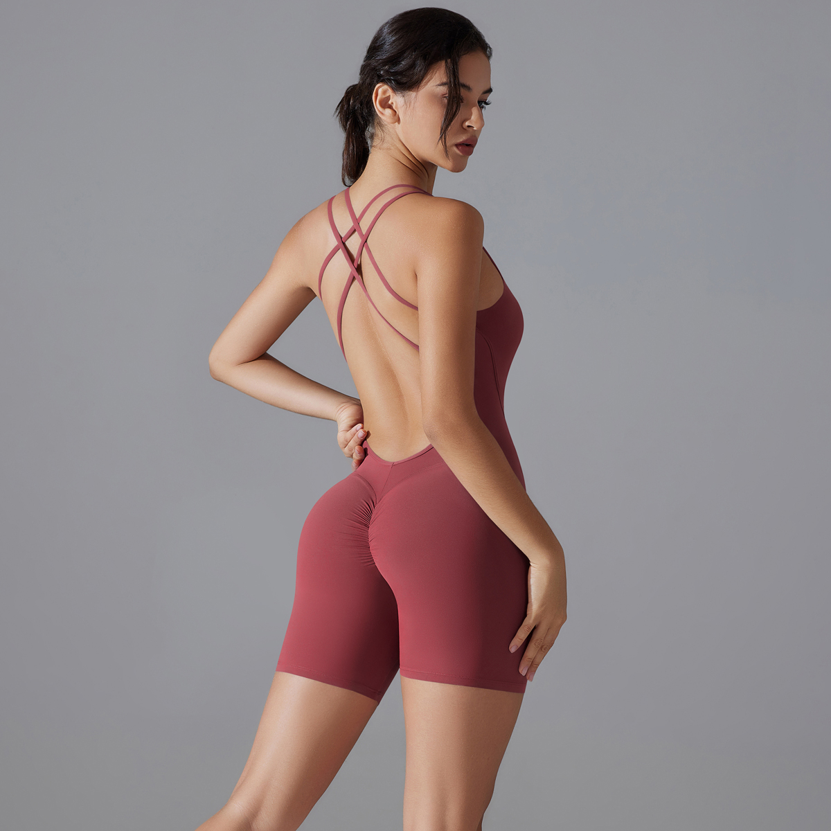 Set Yoga Seksi Punggung Terbuk - Pilates Yoga Set ulasan dan harga