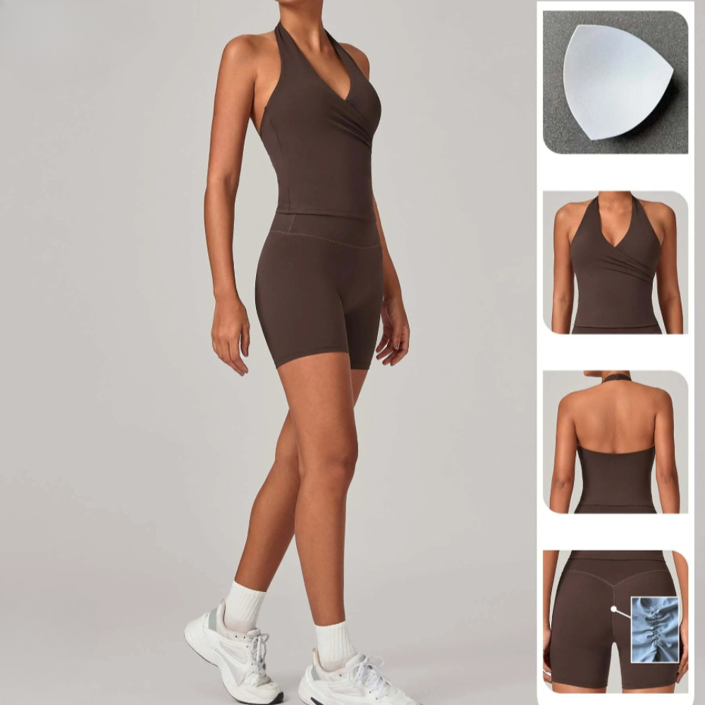 Set Olahraga Wanita 2 Potong,  - Pilates Yoga Set ulasan dan harga