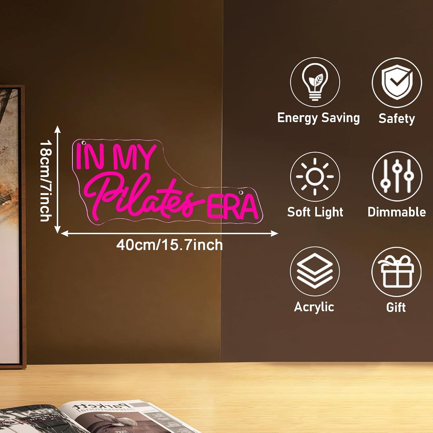 Lampu LED Neon Sign Dimmable E - Pilates Yoga Room ulasan dan harga