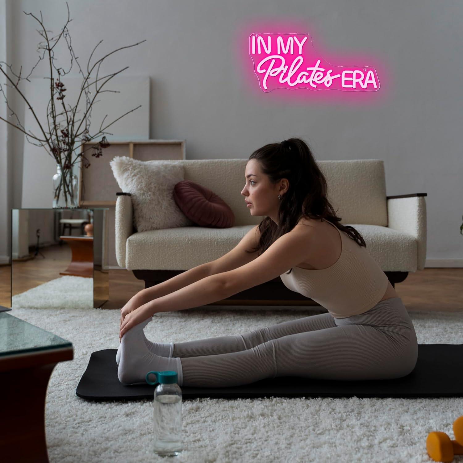 Lampu LED Neon Sign Dimmable E - Pilates Yoga Room ulasan dan harga