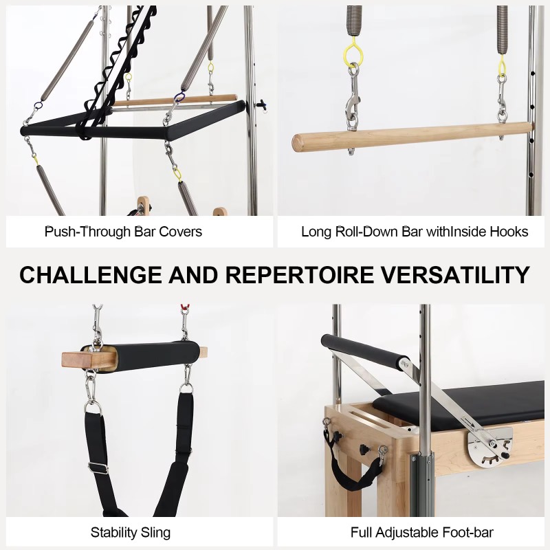 Mesin Pilates Reformer Combo D - Pilates Yoga Combo ulasan dan harga