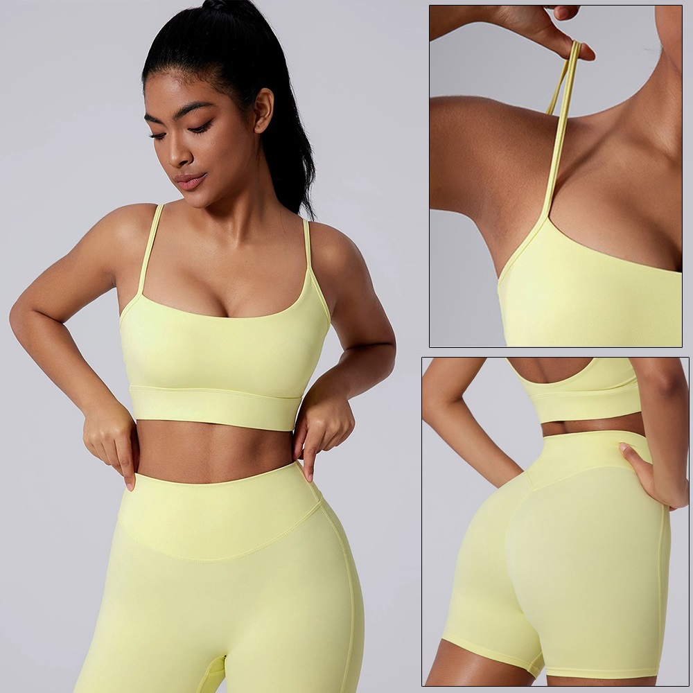 Cloud Hide Setelan Yoga Kuning - Pilates In Yoga Pants ulasan dan harga
