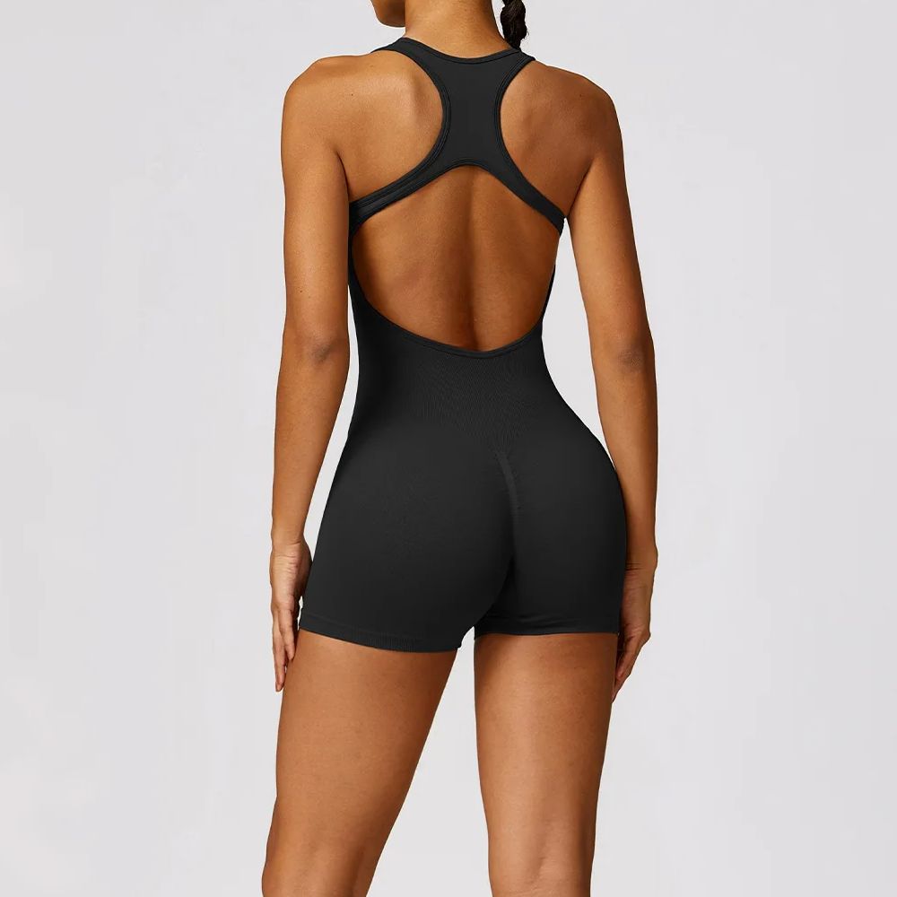 Sexy Back Jumpsuit Gym Set Wan - Pilates Yoga Set ulasan dan harga