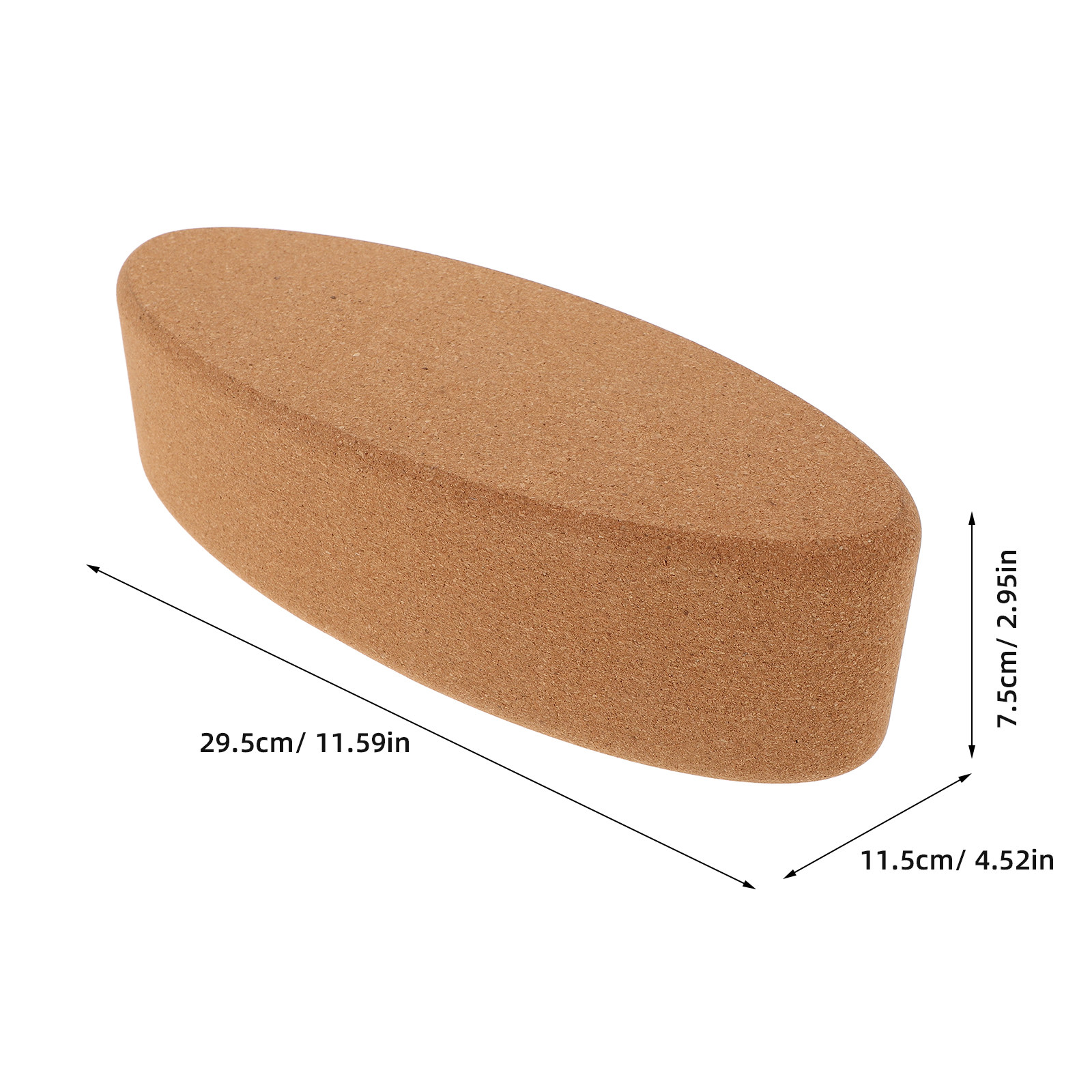 Blok Yoga Berbentuk Oval dari  - Yoga Block Cork ulasan dan harga