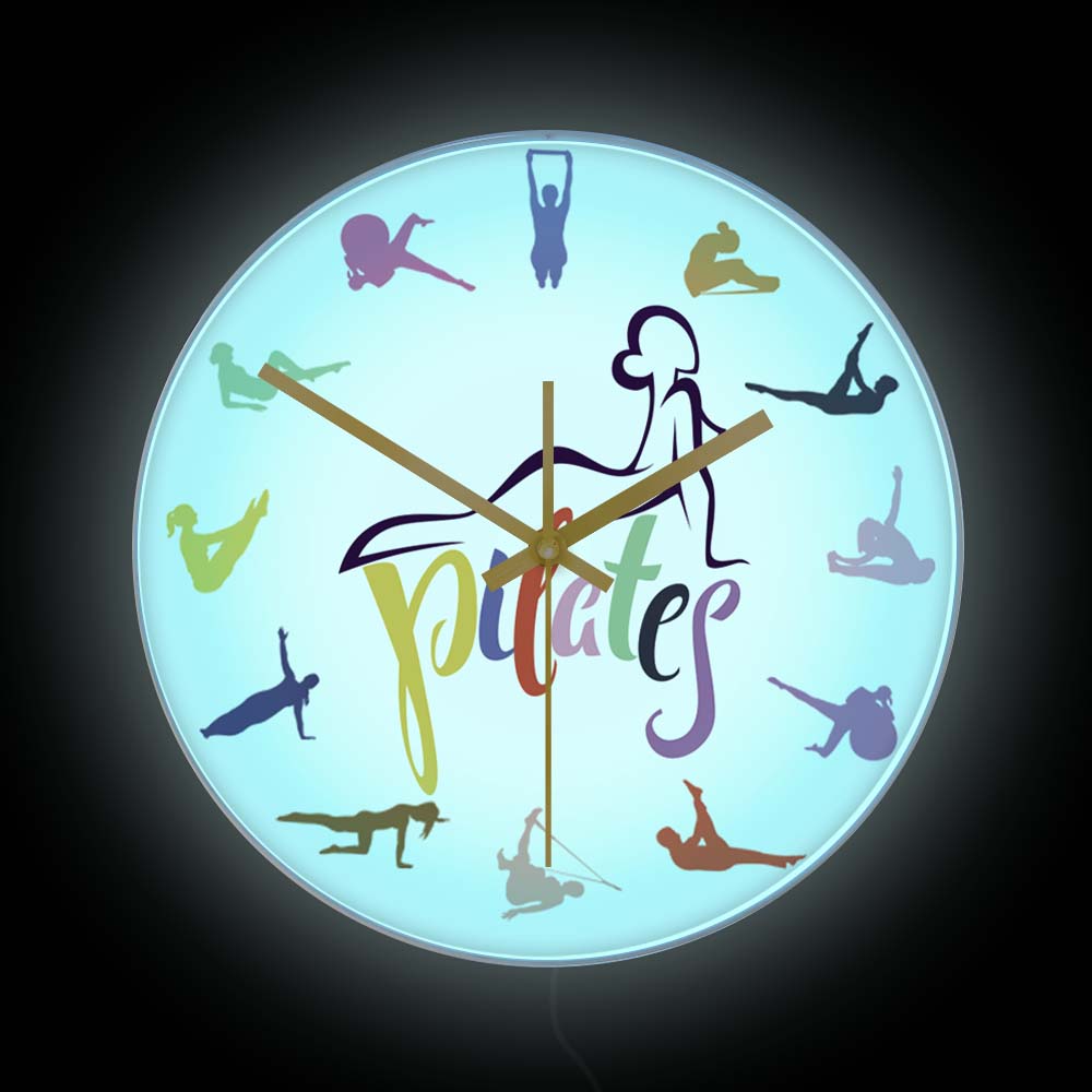 Jam Dinding Cetak Warna-warni  - Pilates Yoga Room ulasan dan harga