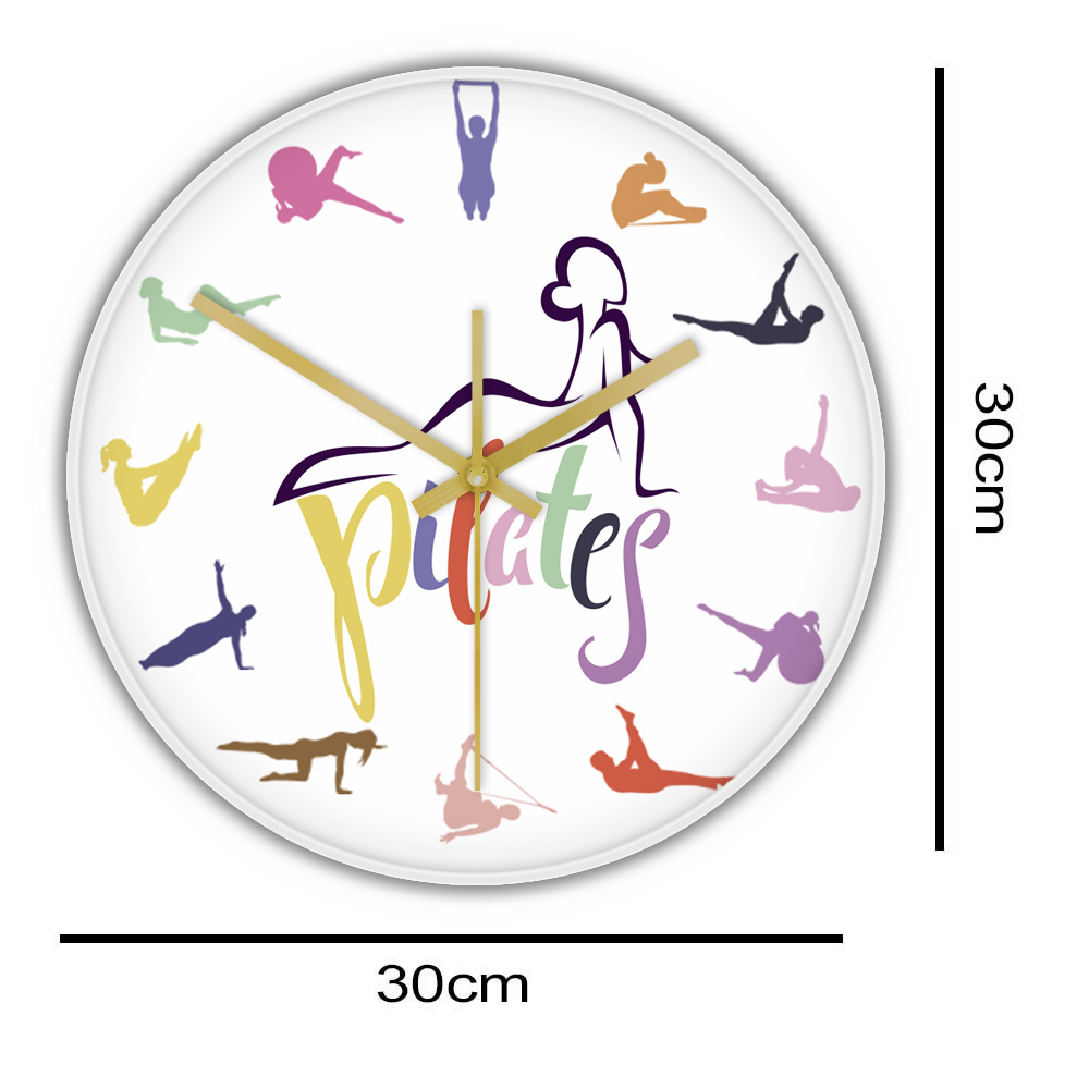 Jam Dinding Cetak Warna-warni  - Pilates Yoga Room ulasan dan harga