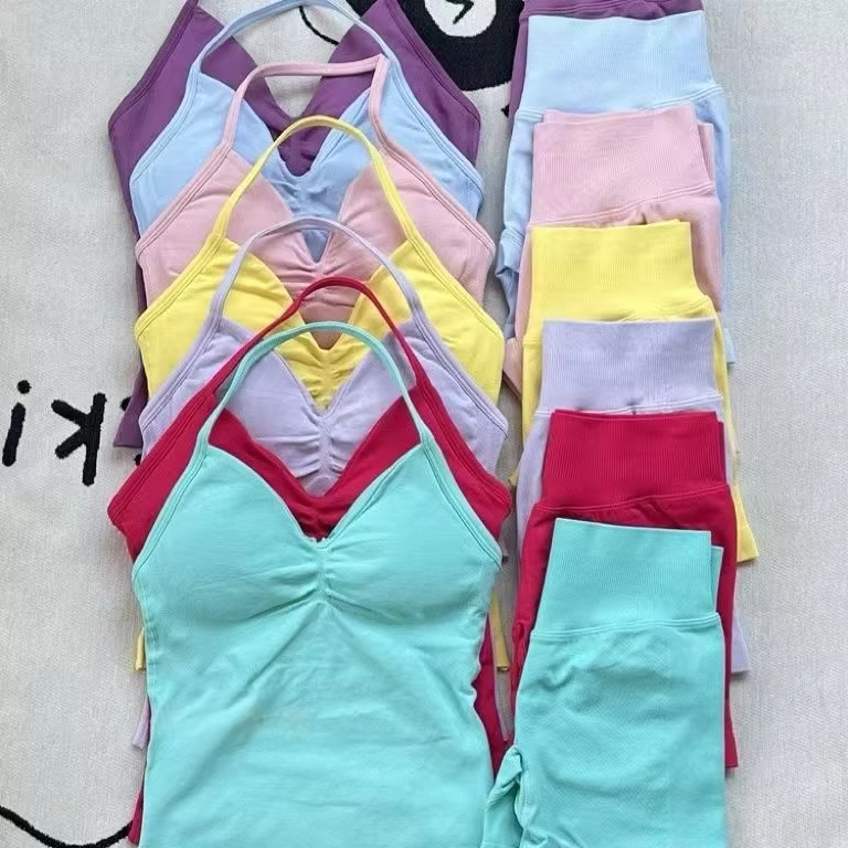 1-2 Set Pakaian Olahraga Wanit - Pilates Yoga Set ulasan dan harga