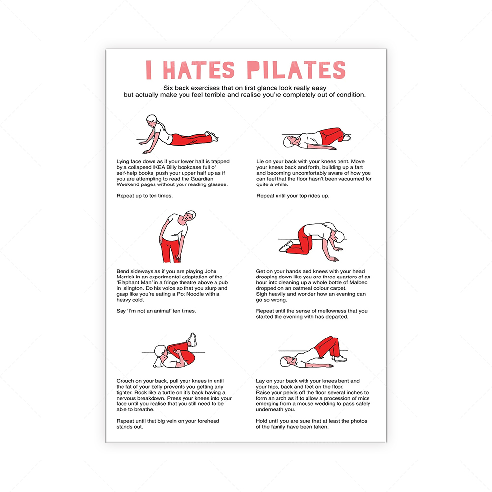 Je déteste PILATES Serviette à - Pilates Yoga Room ulasan dan harga