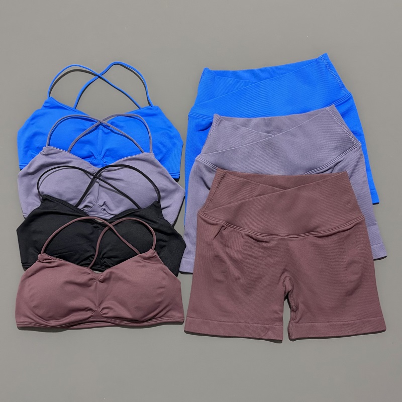 Set Olahraga Wanita 2 Potong V - Pilates Yoga Set ulasan dan harga