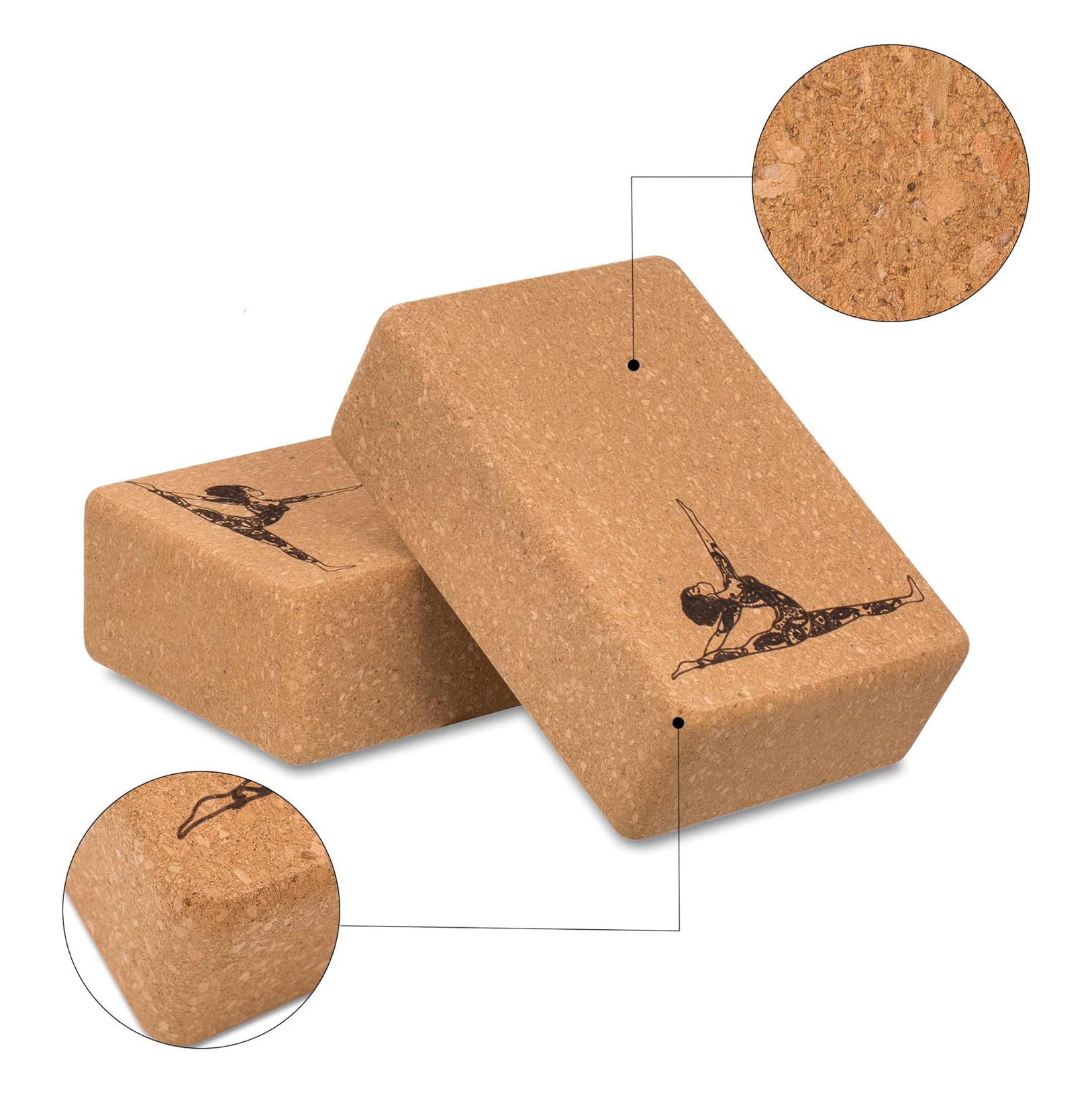 Blok Yoga Gabus Alami 100% - B - Yoga Block Cork ulasan dan harga